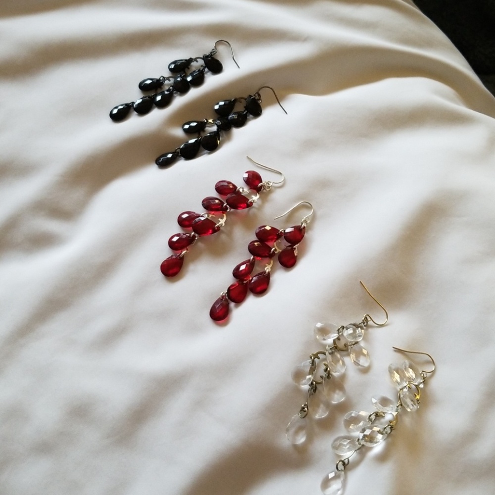 Three pairs of earrings